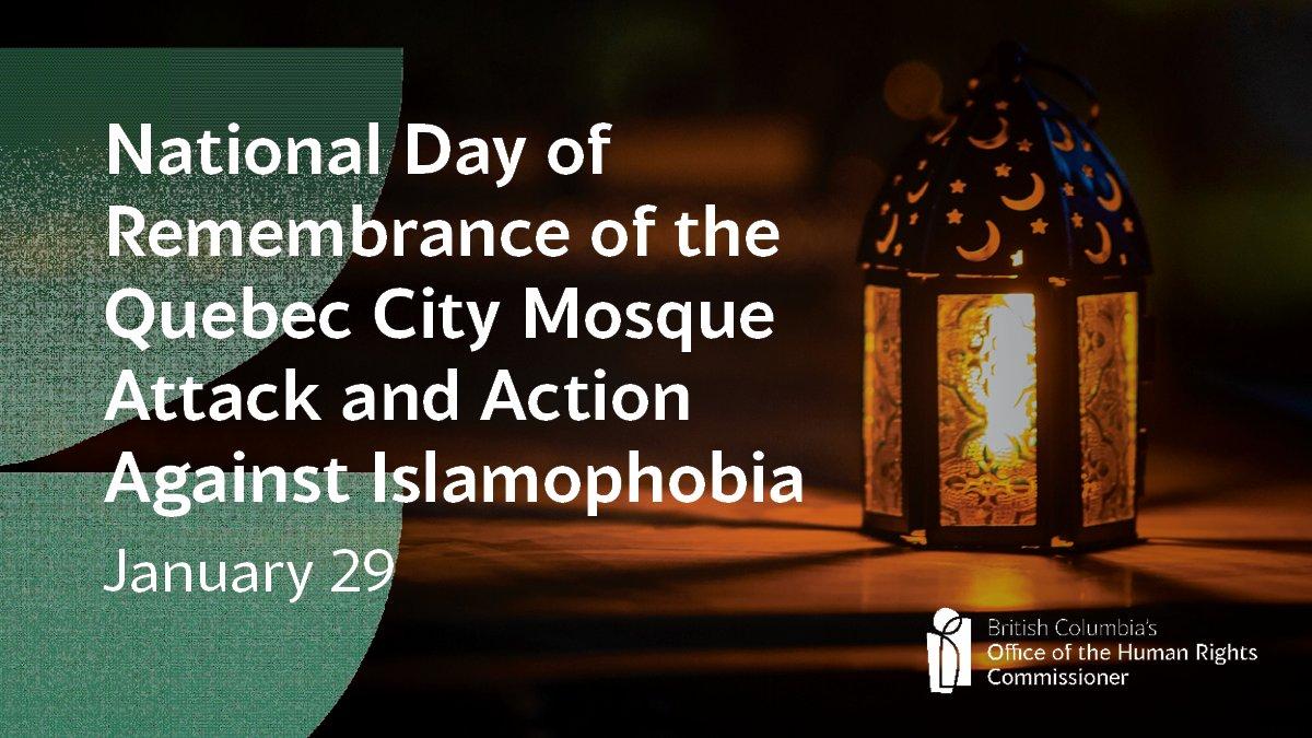 National Day of Remembrance of the Quebec City Mosque Attach and Action